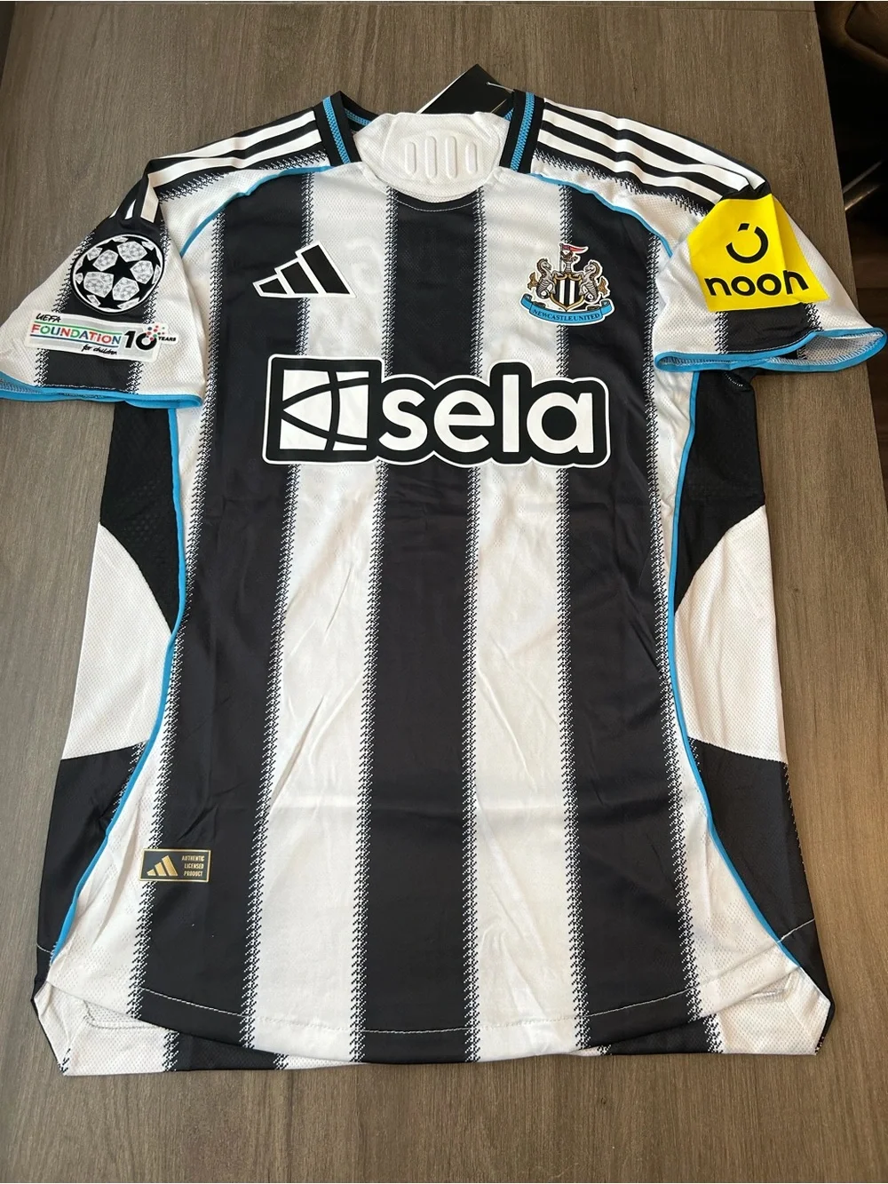 adidas Newcastle United Elanga #20 White Black Jersey